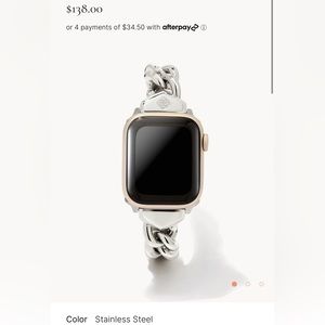 Kendra Scott Whitley Chain Watch Band in Silver Stainless Steel